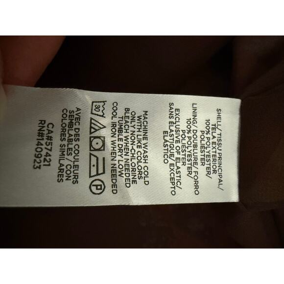 LOFT patchwork Ruffle Tie Neck long sleeve flowy Blouse XSP petite - Picture 13 of 13